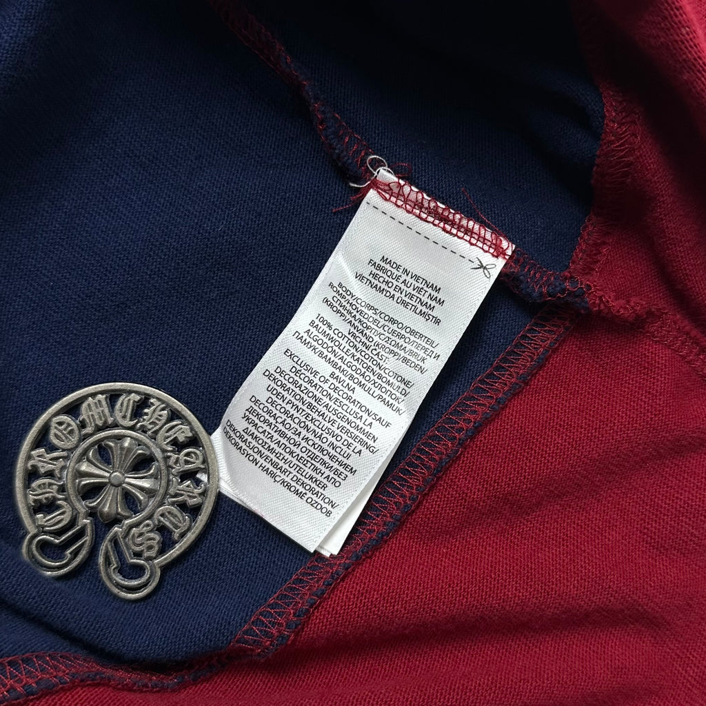 Ralph Lauren Iconic Striped Rugby Shirt in Burgundy & Navy Blue ( Size Large ) — SOLD
