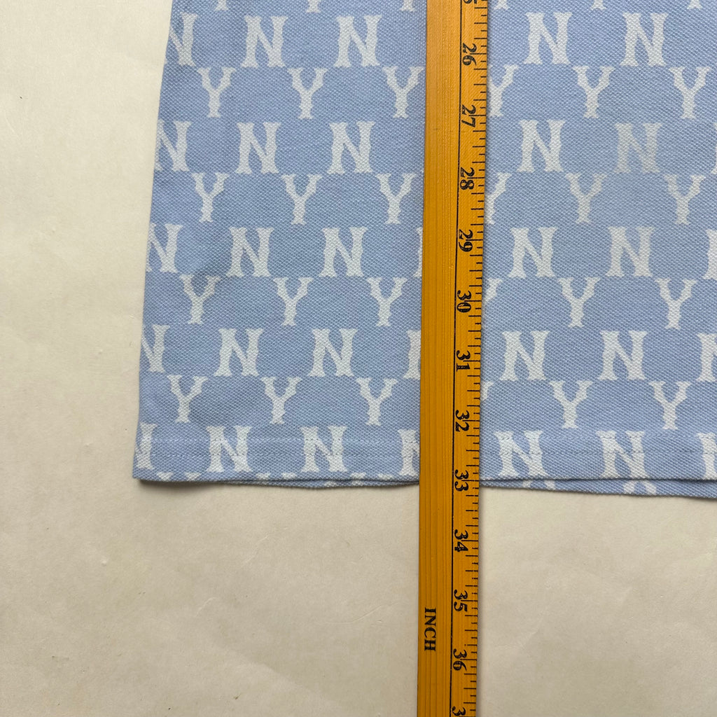 MLB New York Yankees Monogram Polo Dress in Light Blue ( Size Medium )