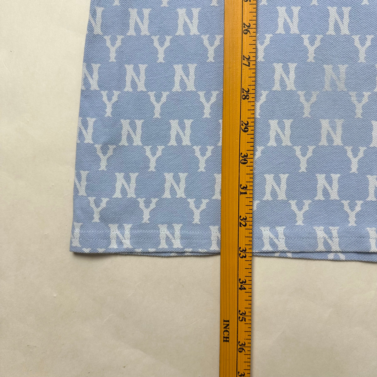 MLB New York Yankees Monogram Polo Dress in Light Blue ( Size Medium )