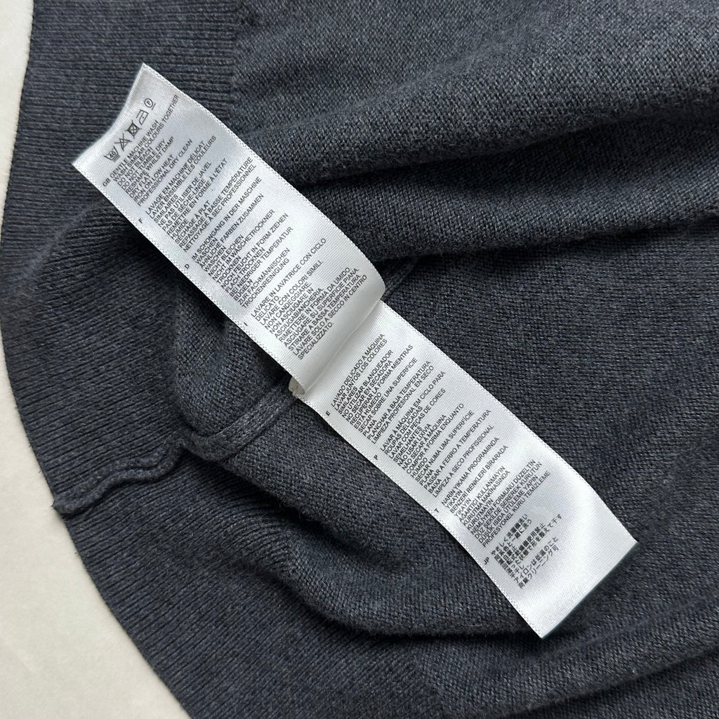 Fred Perry Classic Full-zip Through Cardigan Sweater in Dark Gray ( Size Large )