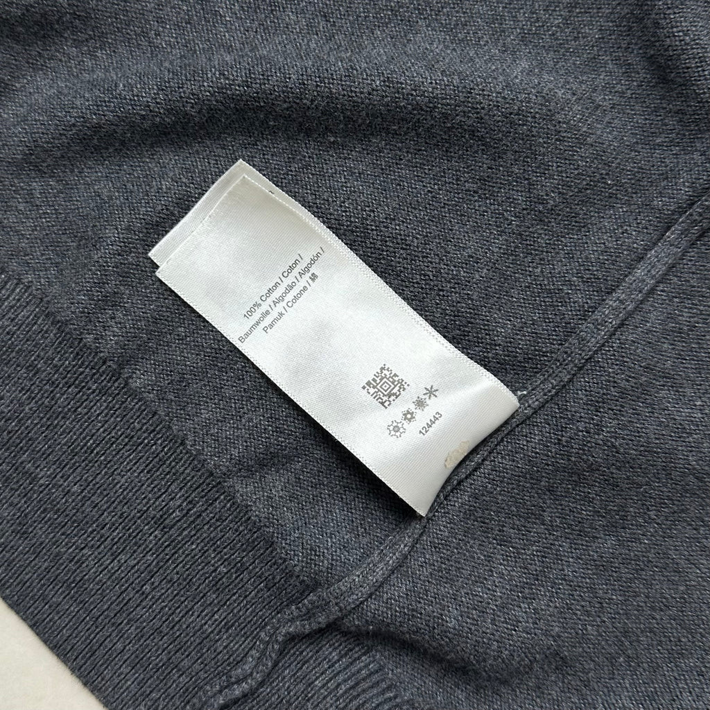 Fred Perry Classic Full-zip Through Cardigan Sweater in Dark Gray ( Size Large )