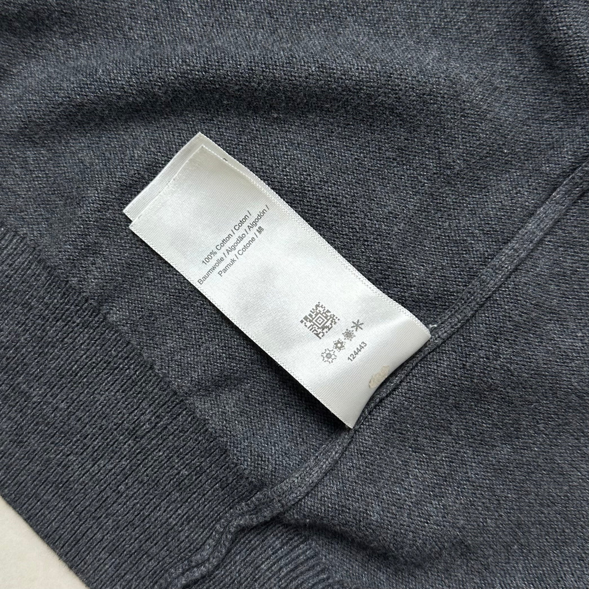 Fred Perry Classic Full-zip Through Cardigan Sweater in Dark Gray ( Size Large )