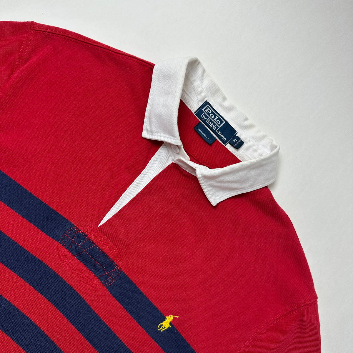 Ralph Lauren Rugby Polo Shirt in Red Size Medium ( Fits Large )