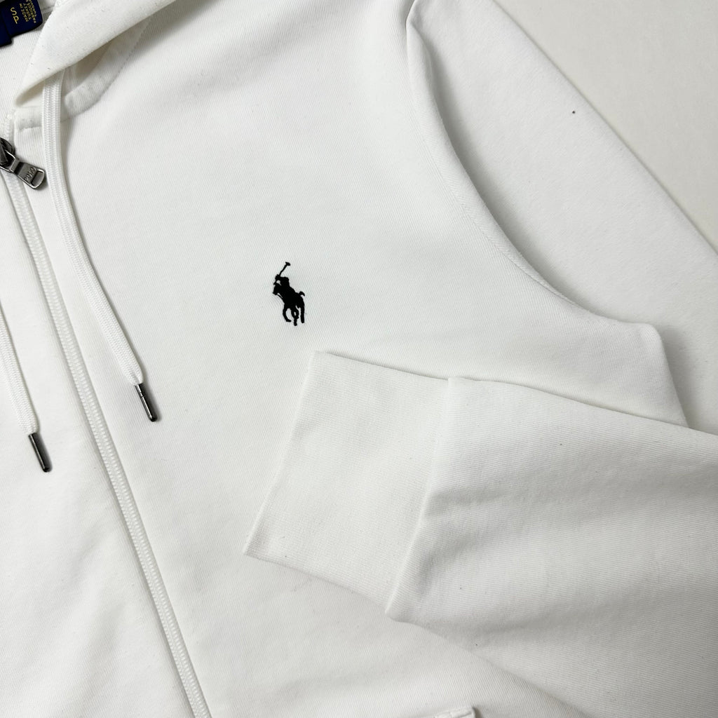 Ralph Lauren Full-zip Hoodie Jacket in White Size Small ( Fits Medium )
