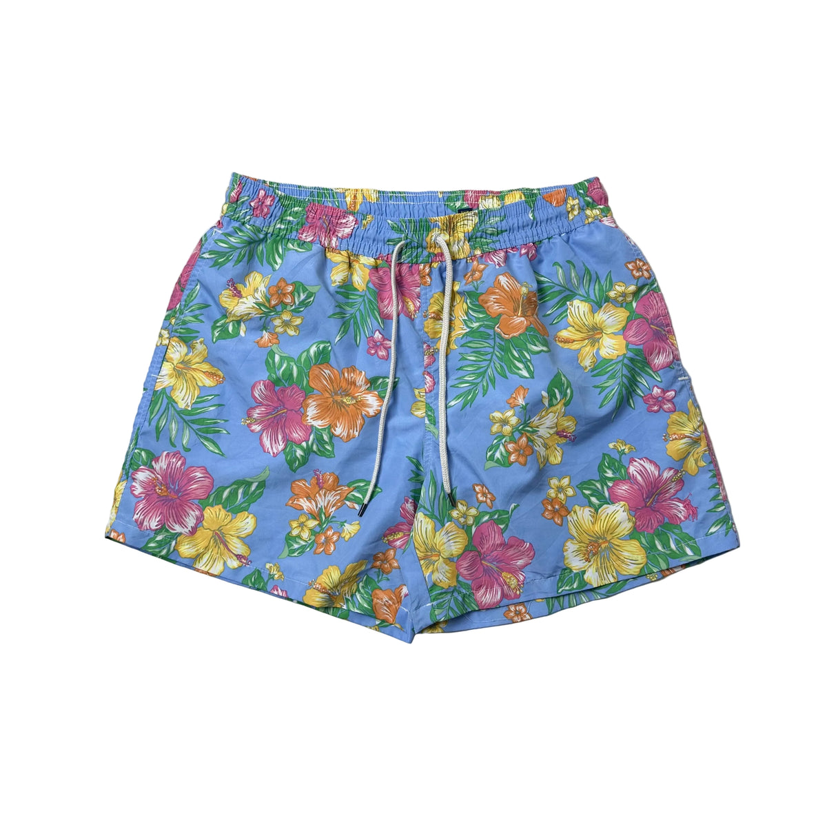 Ralph Lauren Floral Swim Trunks Shorts in Light Blue ( Size 32-38 )